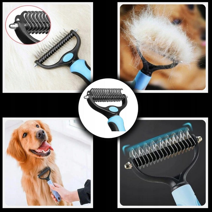 CARDED BRUSH DOG HAIR TRIMMER FOR TANGLES REMOVES DEAD HAIR Packaging status original