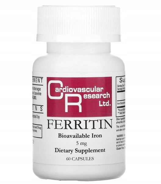CARDIOVASCULAR RESEARCH FERRITIN 5 mg 60 capsules IRON FERRITINE