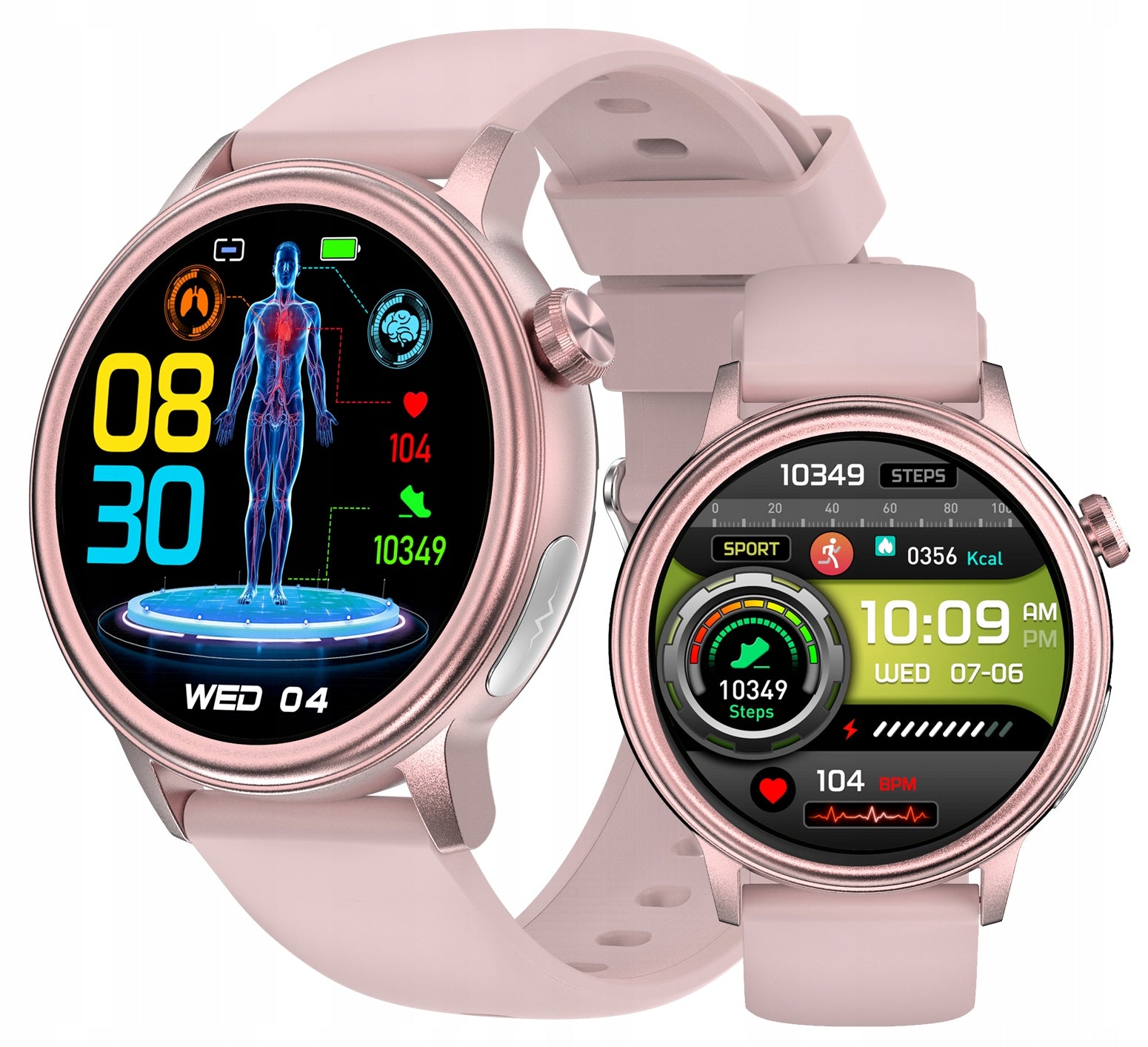 CARDIOWATCH FOR SENIOR WOMAN BLOOD SUGAR MEASUREMENT EKG CHOLESTEROL PRESSURE