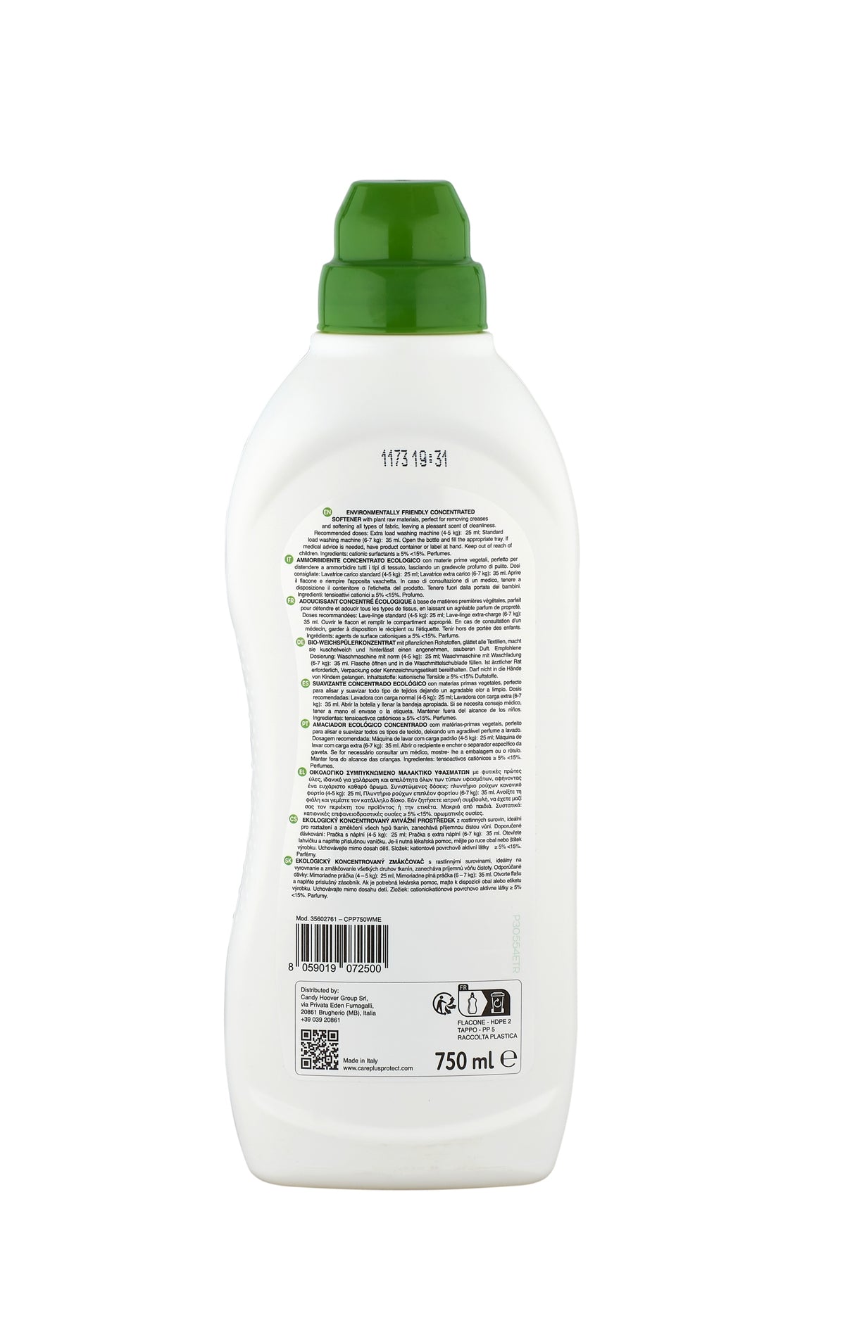 CARE+PROTECT ECO+ Softener 750ml CPP750WME Manufacturer code 35602761