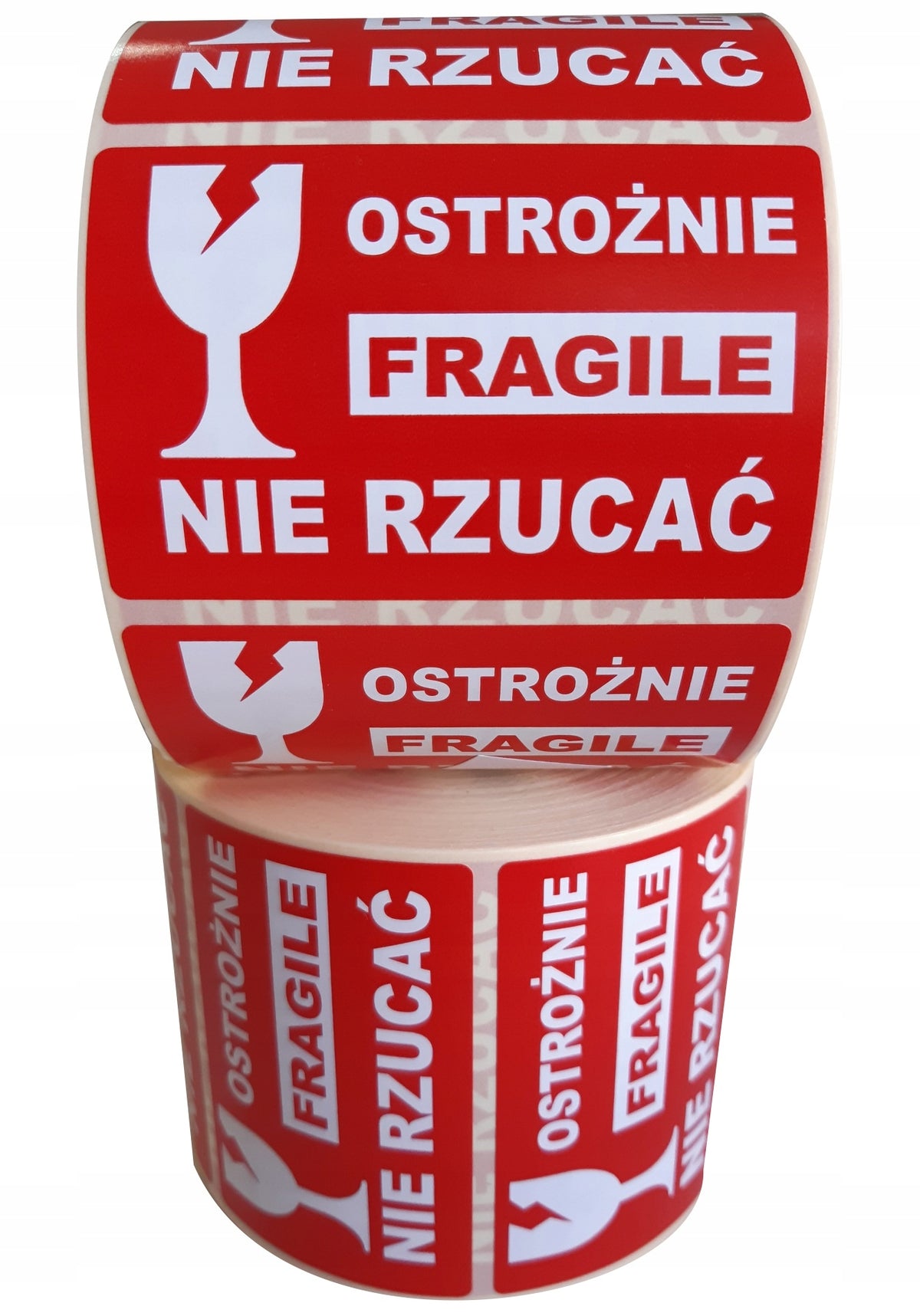 CAREFULLY DO NOT THROW sticker label GLASS x1000
