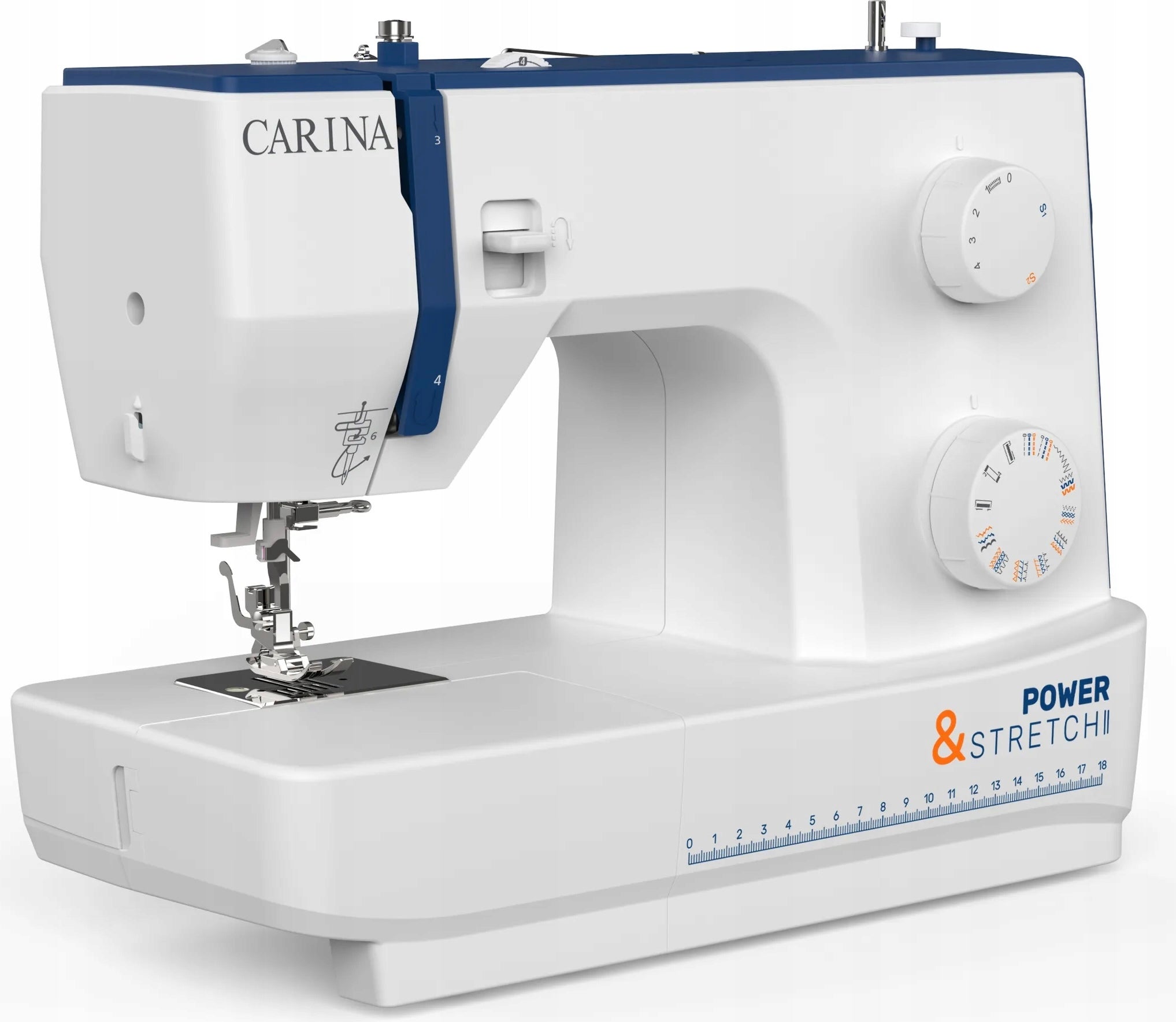 CARINA POWER & STRETCH II SEWING MACHINE 23 STITCHES OVERLOK Brand Carina