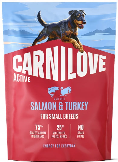 CARNILOVE ACTIVE DOG SALMON & TURKEY ADULT SMALL BREED 1.5kg