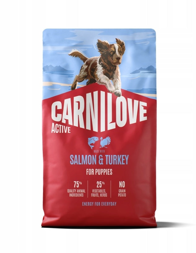CARNILOVE ACTIVE DOG SALMON&TURKEY PUPPIES 4kg
