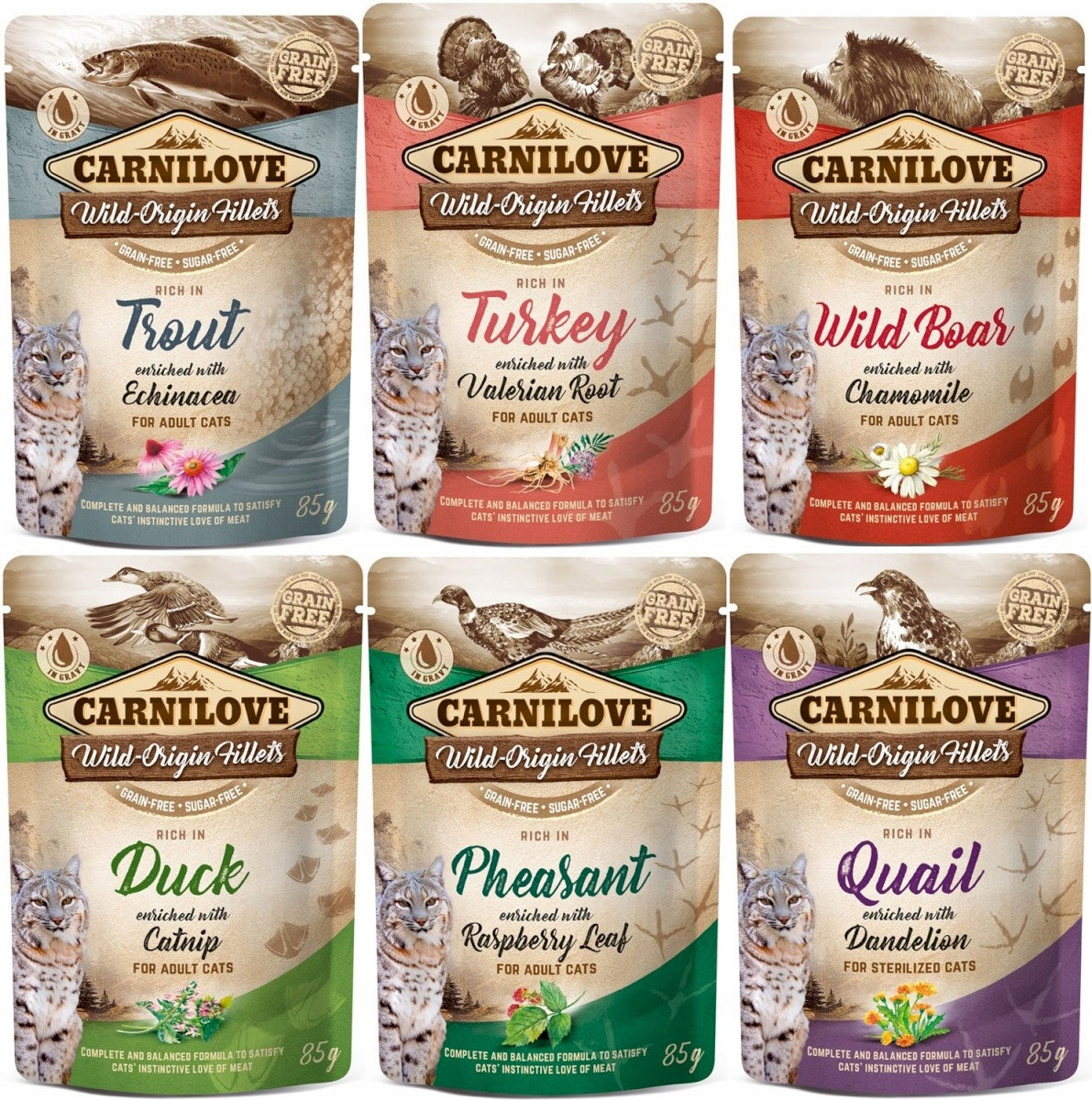 CARNILOVE CAT Pouch Pheasant Raspberry 85g Manufacturer code 104-100392