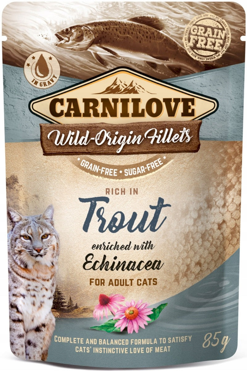 CARNILOVE CAT Pouch Trout Echinacea TROUT 85g