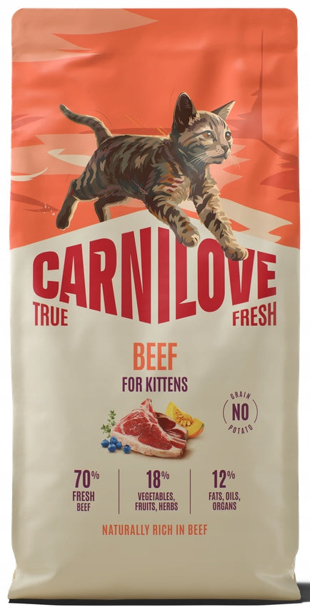 CARNILOVE Cat True Fresh Kittens Beef 6kg