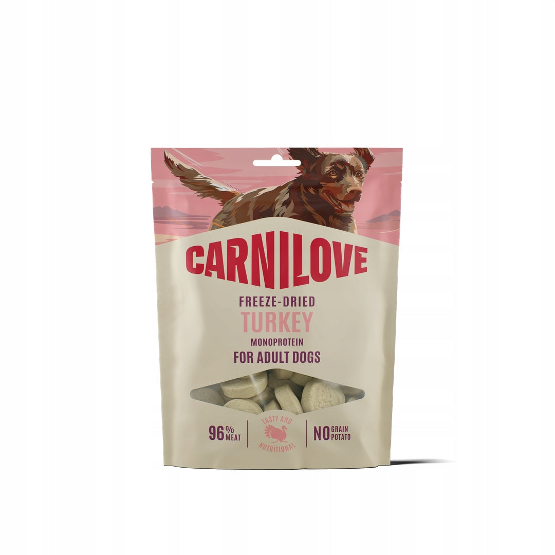 CARNILOVE DOG FREEZE-DRIED - TURKEY 60G