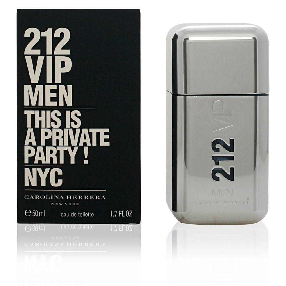 CAROLINA HERRERA 212 Vip Men Eau de toilette for men Perfume EDT 50ml Product weight with unit packaging 0.302 kg