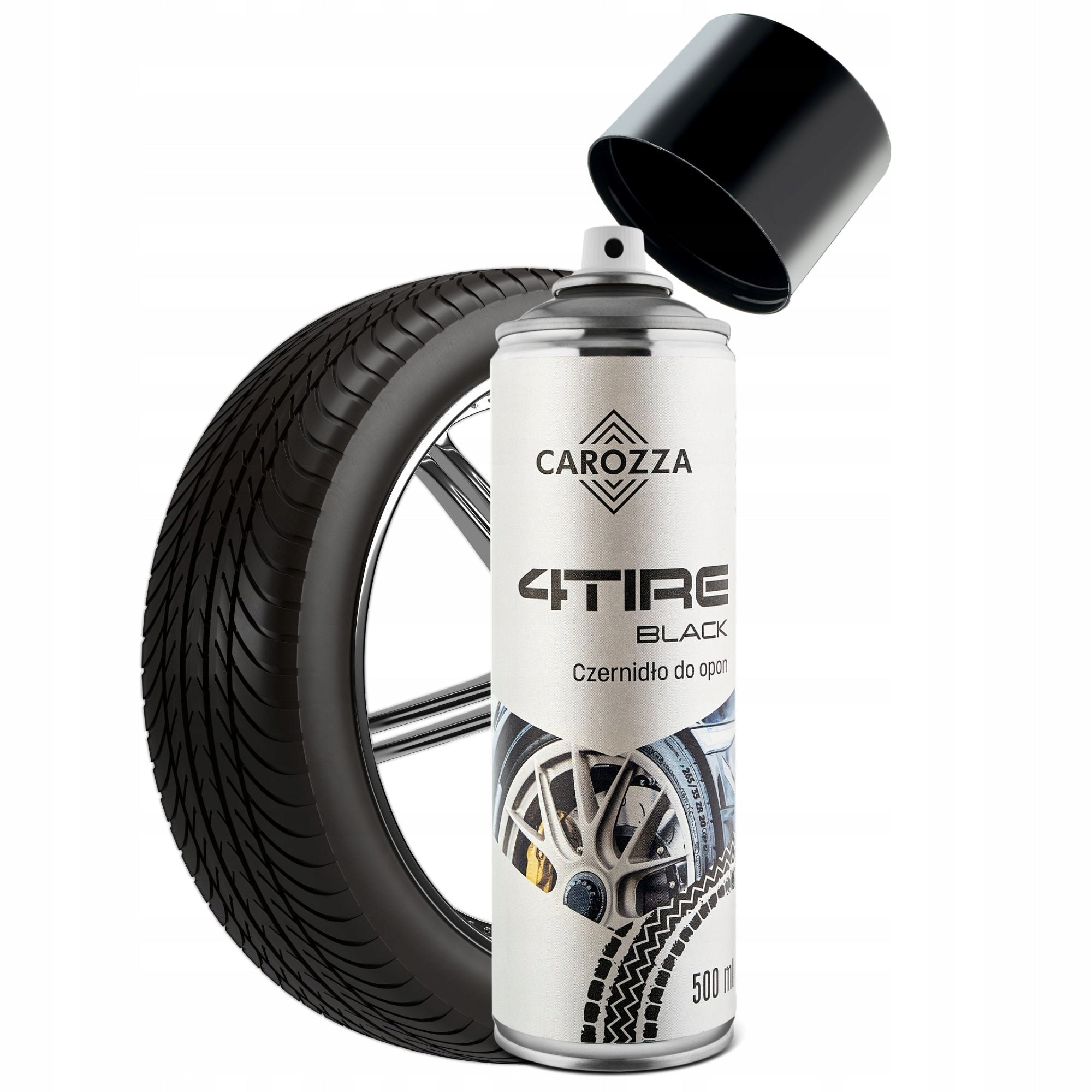 CAROZZA TIRE BLACK BLACK FOAM FOR TIRES 500ML
