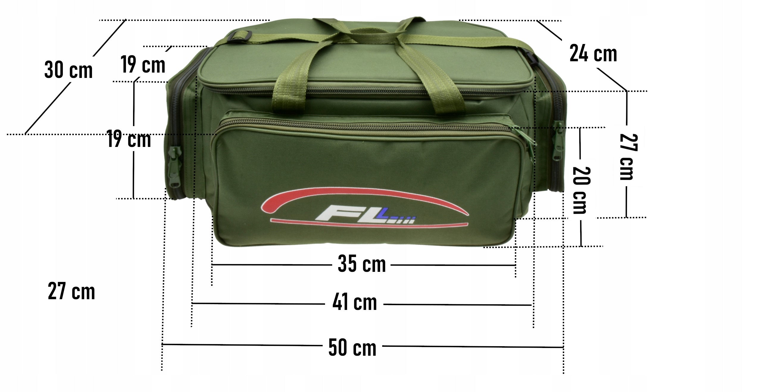 CARP FISHING BAG FL 45x30x25 cm Size L