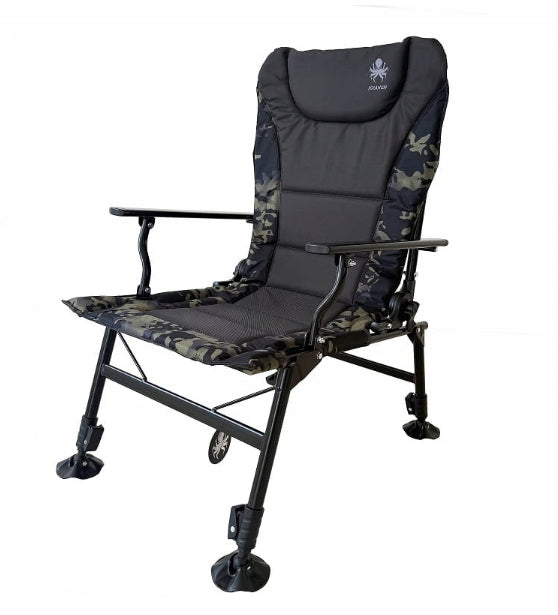 CARP FISHING CHAIR STRONG KRAKEN CAMO ADJUSTABLE FOLDING CHAIR150kg Brand no brand
