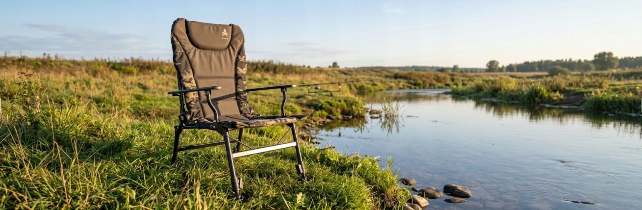 CARP FISHING CHAIR STRONG KRAKEN CAMO ADJUSTABLE FOLDING CHAIR150kg Kind chair