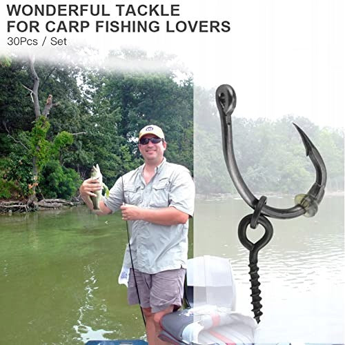 CARP LEADERS HOOKS COPPER TEFLON SET OF 30 PCS FISHING FOR HOME Brand no brand