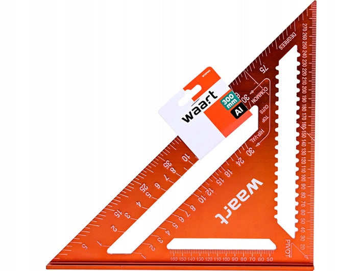 CARPENTER CARPENTRY ANGLE WITH UNIVERSAL FOOT WAART W72P443 300mm EAN (GTIN) 5904198051507