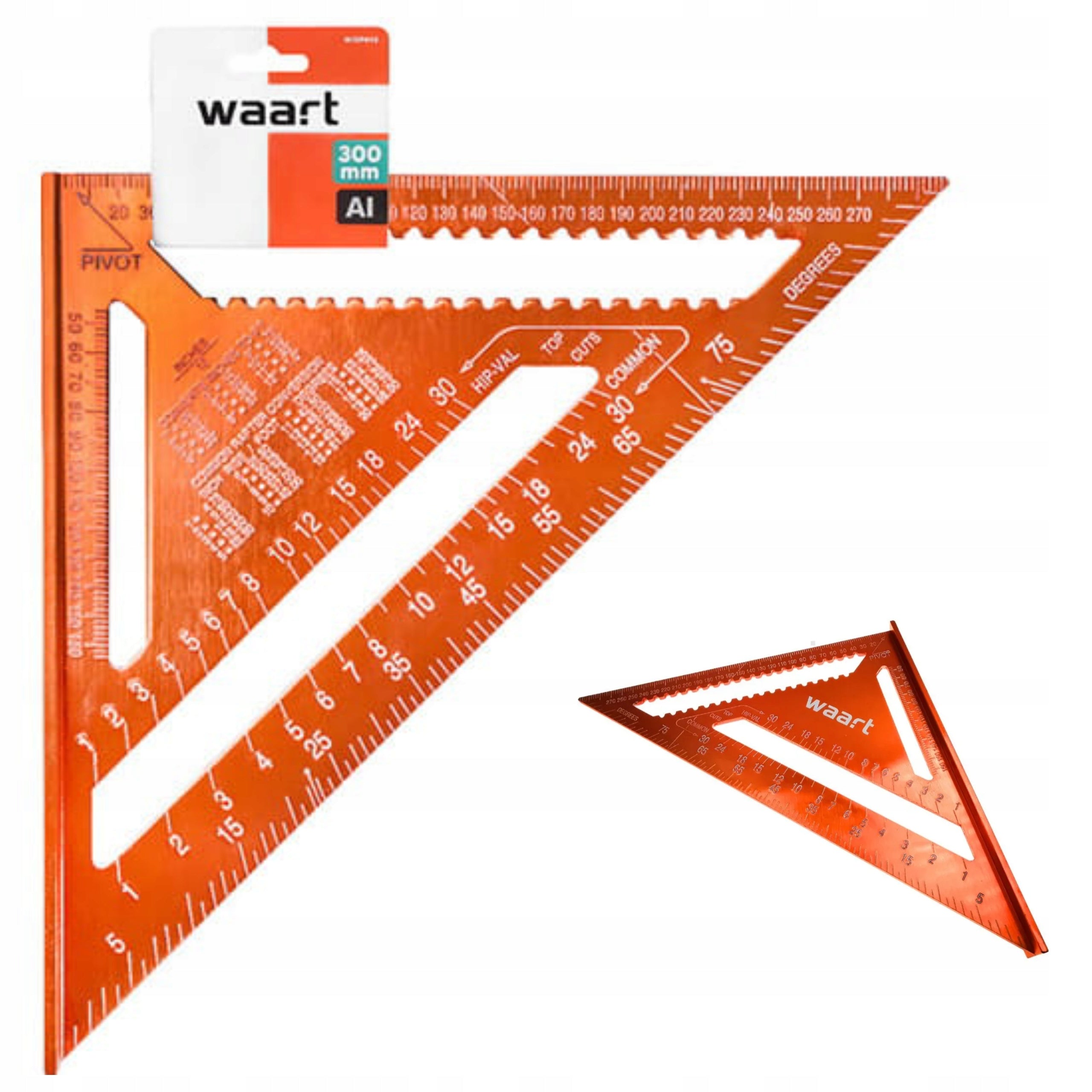 CARPENTER CARPENTRY ANGLE WITH UNIVERSAL FOOT WAART W72P443 300mm