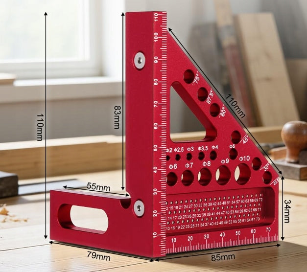 CARPENTRY ANGLE ALUMINUM CONSTRUCTION PRECISION TOOL RED Manufacturer code KĄTOWNIK STOLARSKI STREFAZAKUPÓW