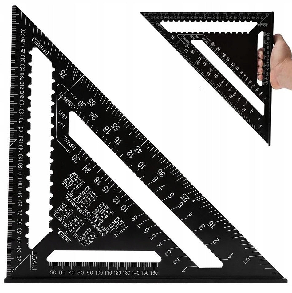 CARPENTRY ANGLE CARPENTER ALUMINUM 300mm 12" BUILDING FITTING Packaging status original