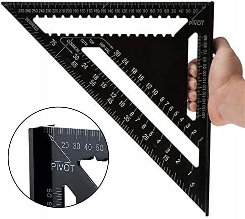 CARPENTRY ANGLE CARPENTER ALUMINUM 300mm 12" LARGE TILE MEASUREMENT Kind universal square