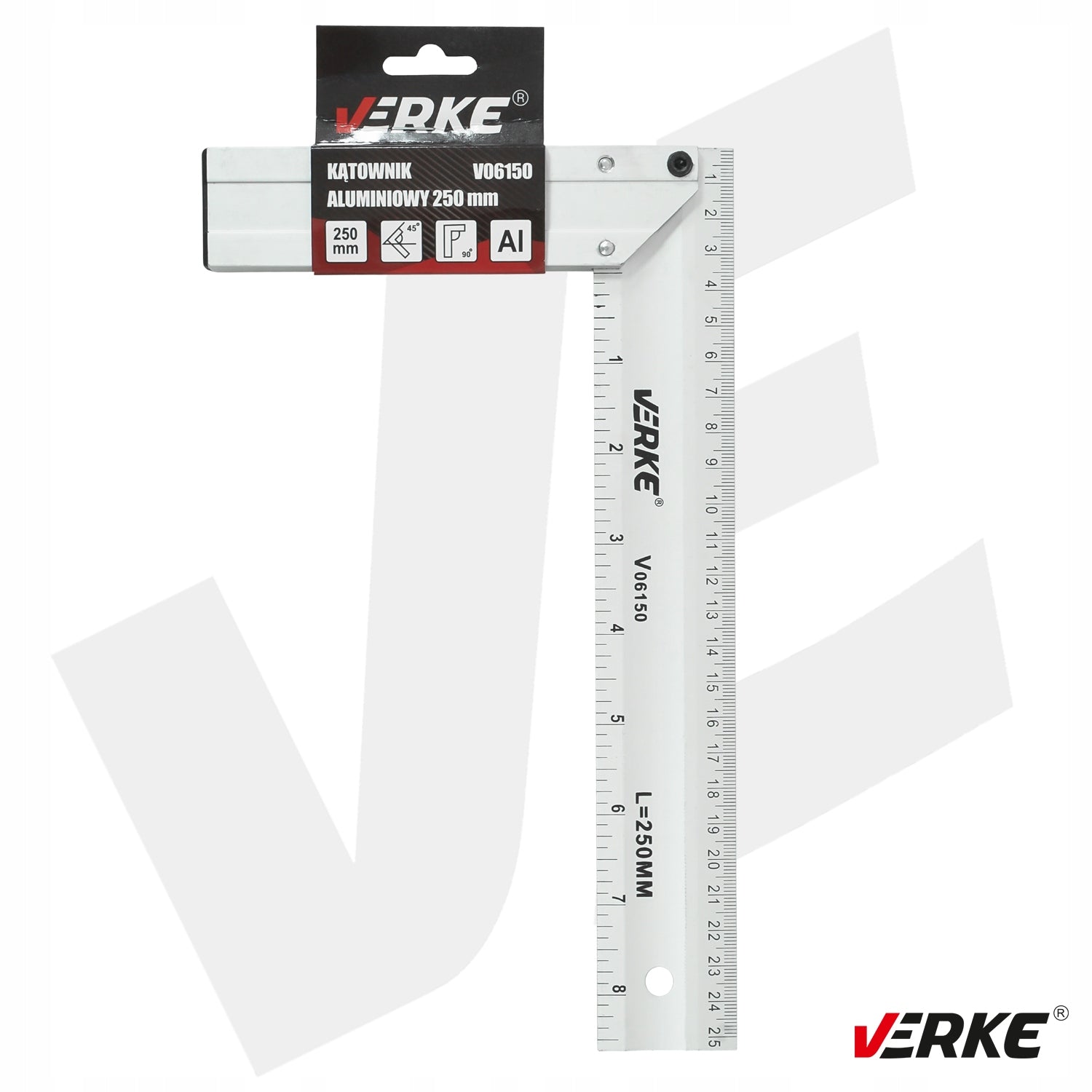 CARPENTRY ANGLE CARPENTER ALUMINUM CONSTRUCTION WINKIEL MEASUREMENT 250mm Width 40 mm