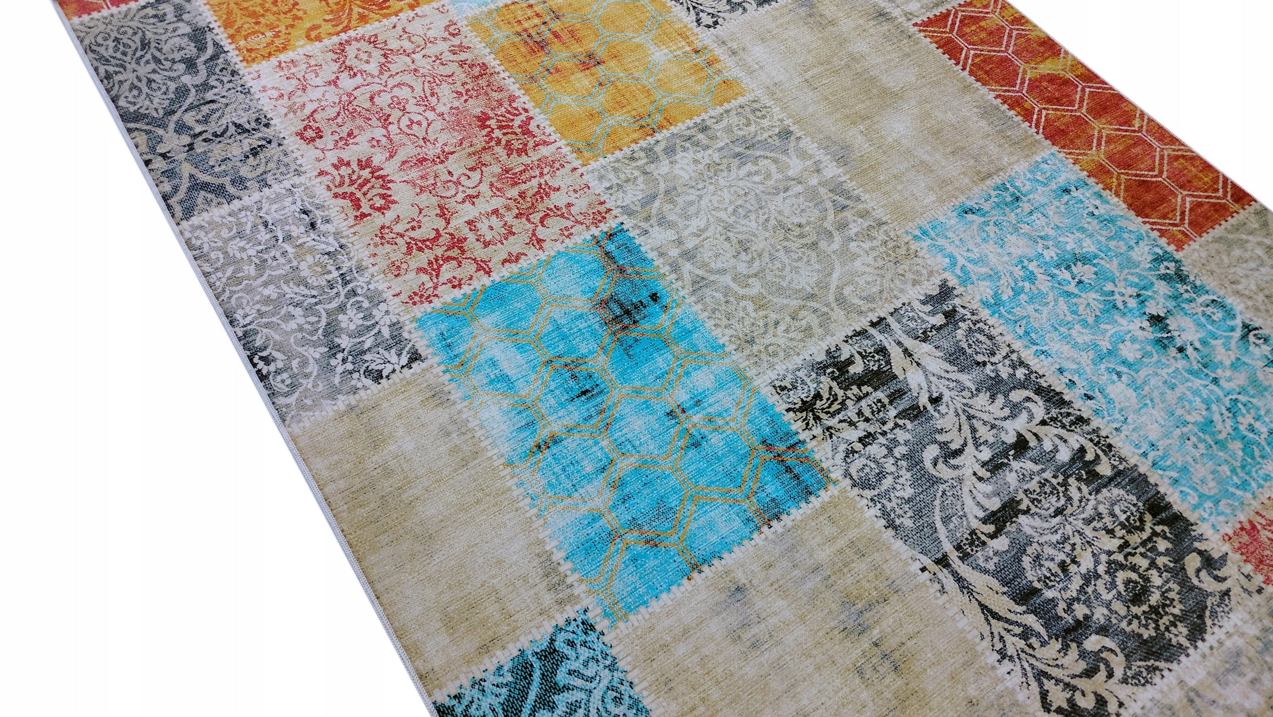 CARPET 120x160 NON-SLIP FOR BEDROOM LIVING ROOM VINTAGE COLORFUL LOFT Manufacturer code Dywan vintage do salonu sypialni