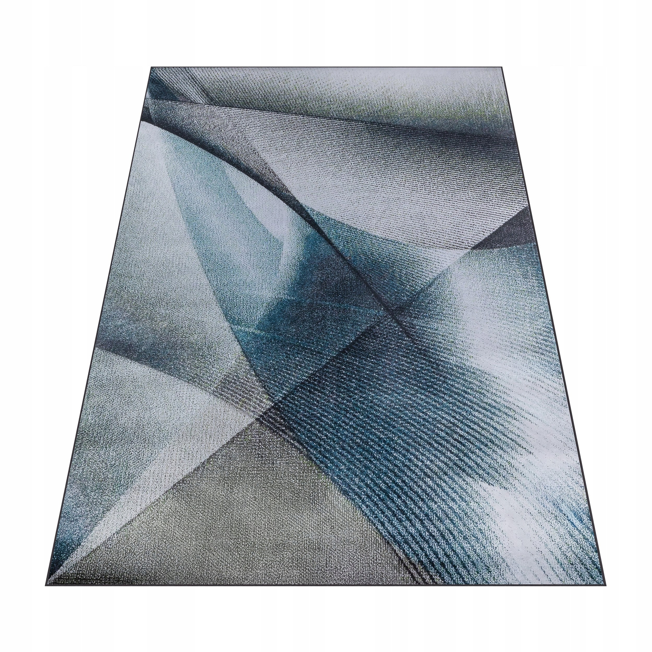 CARPET 160X220CM MODERN FOR LIVING ROOM GREY BLUE GREEN NON-SLIP Packaging status original