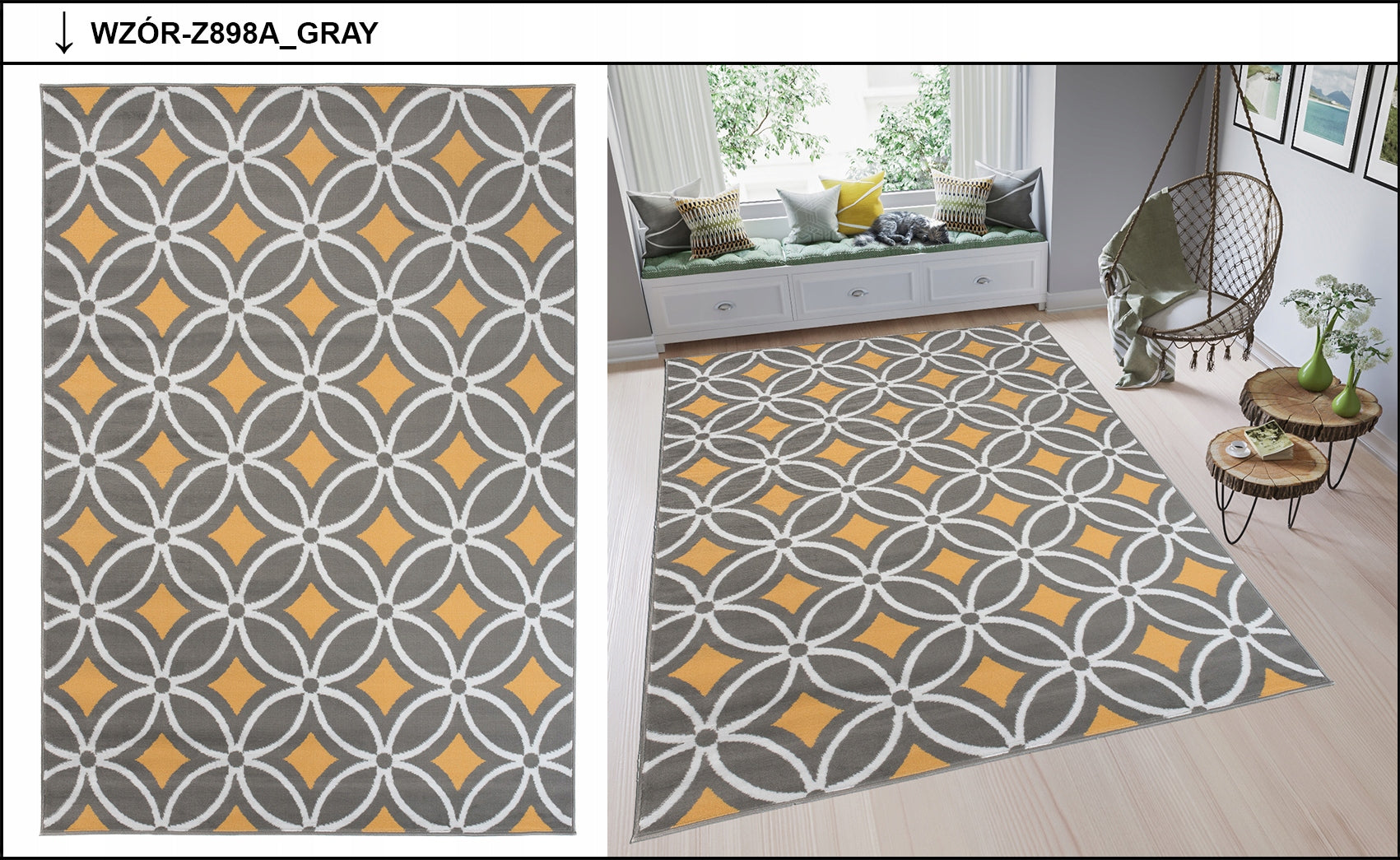 CARPET 180x250 BCF LUXURY SOFT MODERN DESIGNS Thickness 8 mm