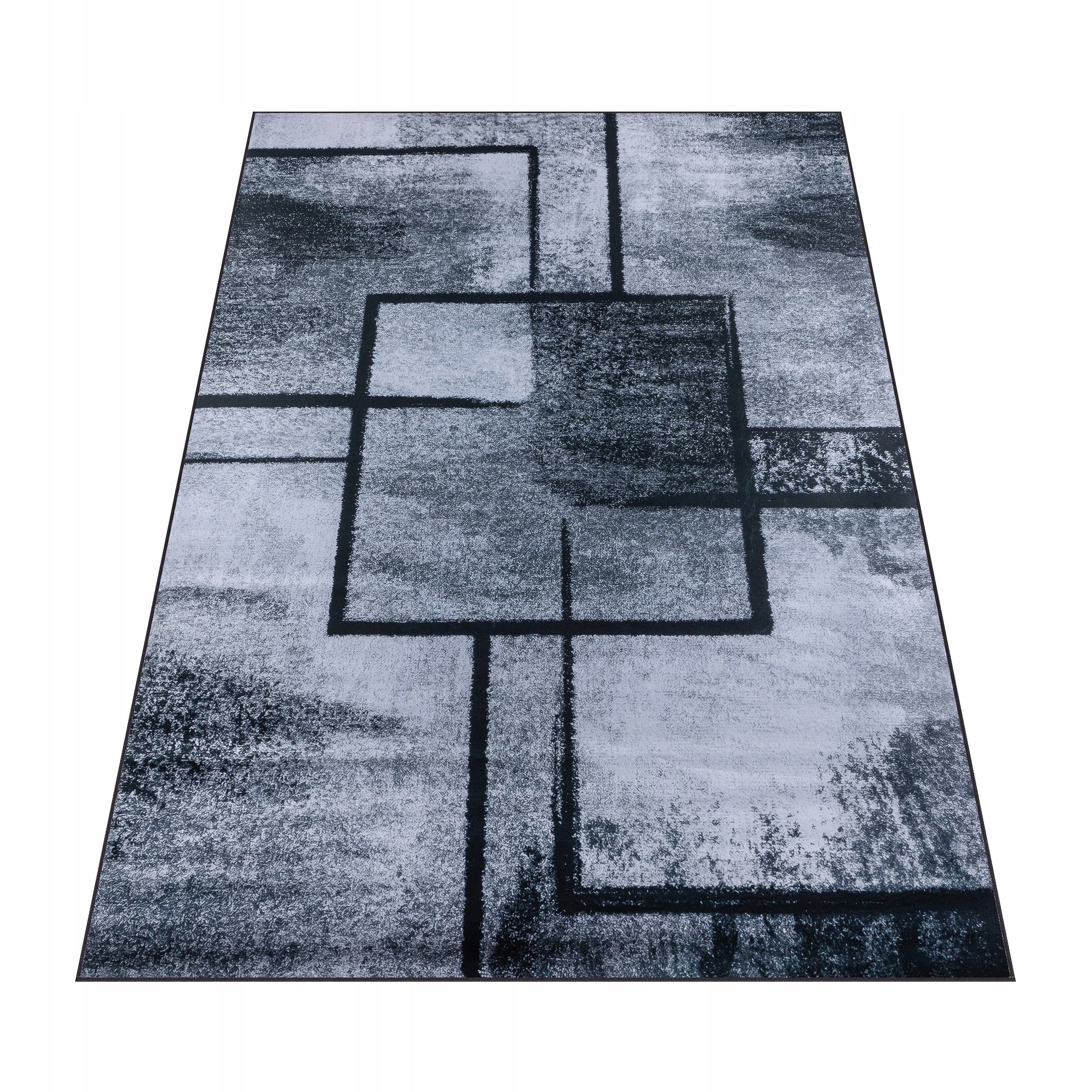 CARPET 200X300 CM VINTAGE GREY BLACK NON-SLIP LOFT FOR LIVING ROOM BCF Brand Dywany Chemex