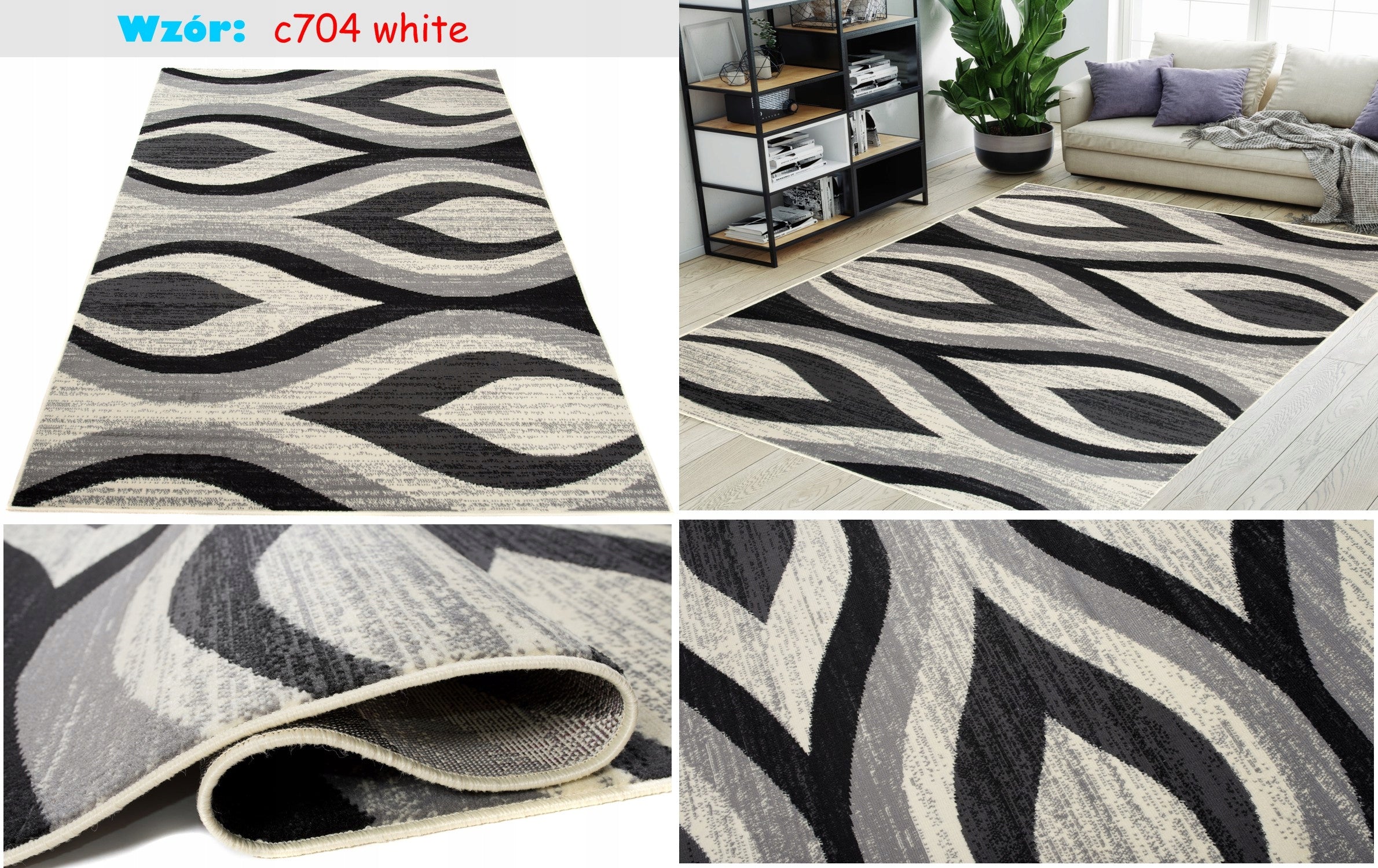 CARPET BCF 80x150 MODERN COLORS SOLID mix Brand Dywany Chemex