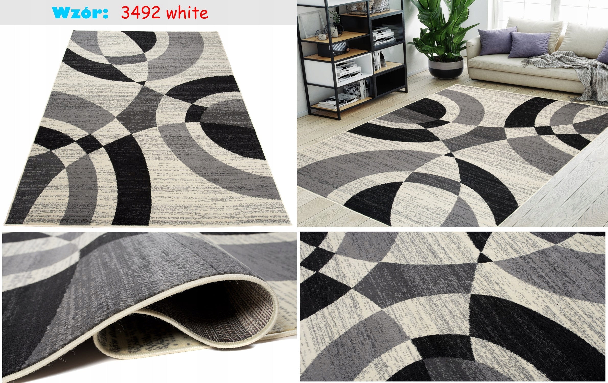 CARPET BCF 80x150 MODERN COLORS SOLID mix Manufacturer code Dywany mix