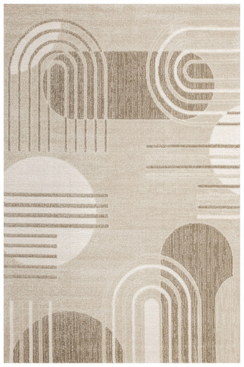 CARPET BEIGE MODERN TWO-LEVEL SOFT FOR LIVING ROOM MATARA 120x170 cm Brand Akcila