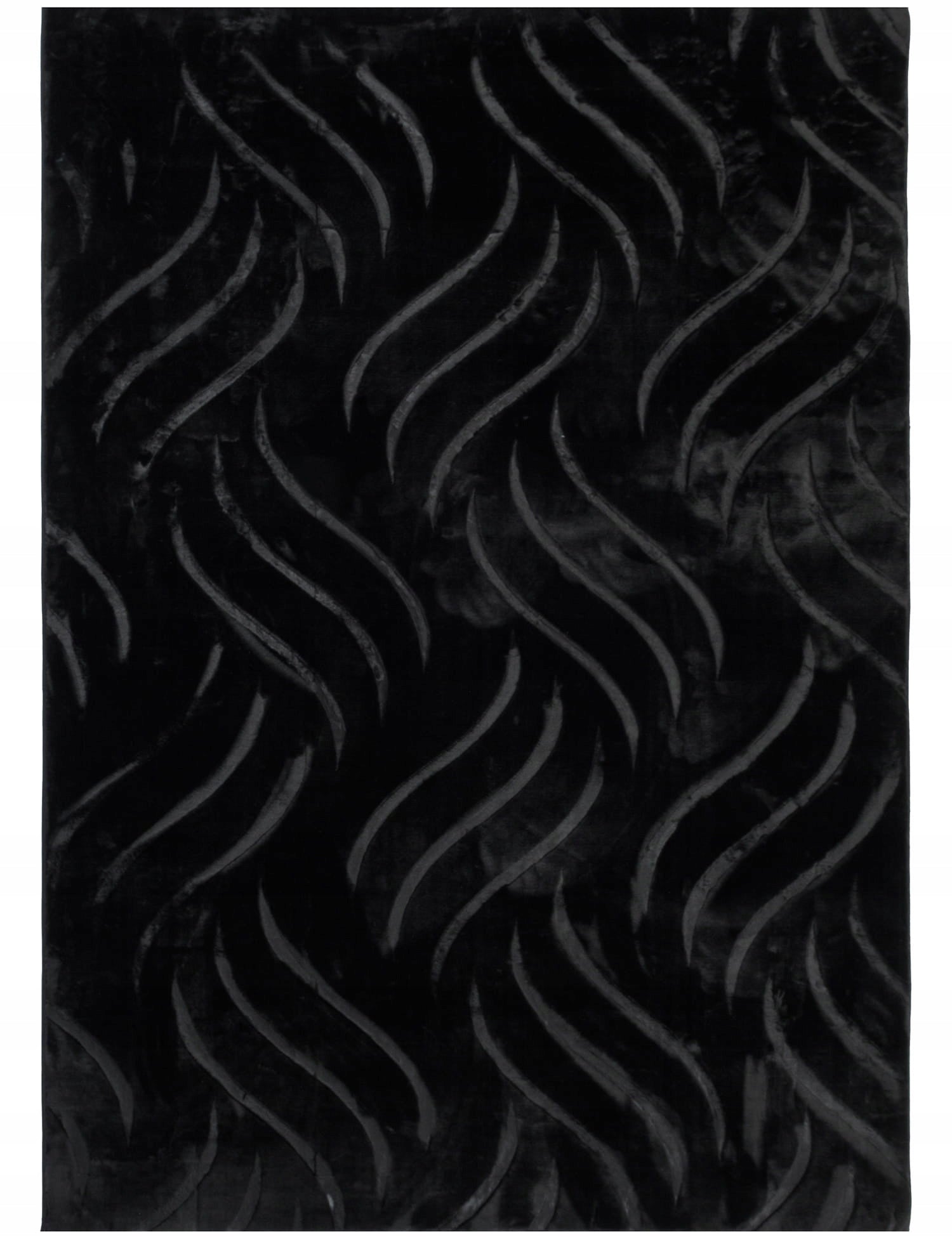 CARPET BLACK GLAMOUR ROOM ELEGANT LOFT 120x170CM NON-SLIP SOFT Manufacturer code 508106