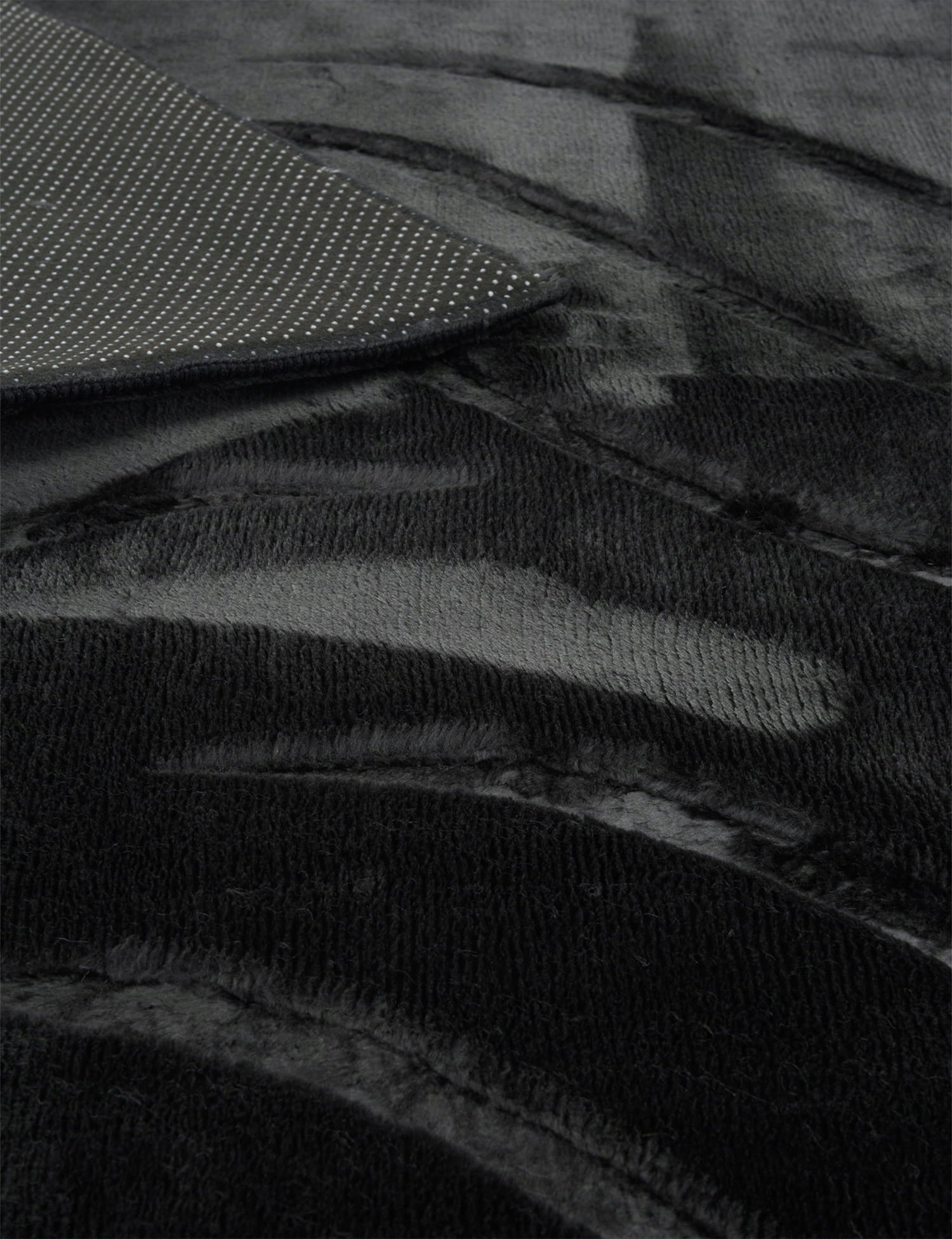 CARPET BLACK GLAMOUR ROOM ELEGANT LOFT 120x170CM NON-SLIP SOFT Product width 120 cm