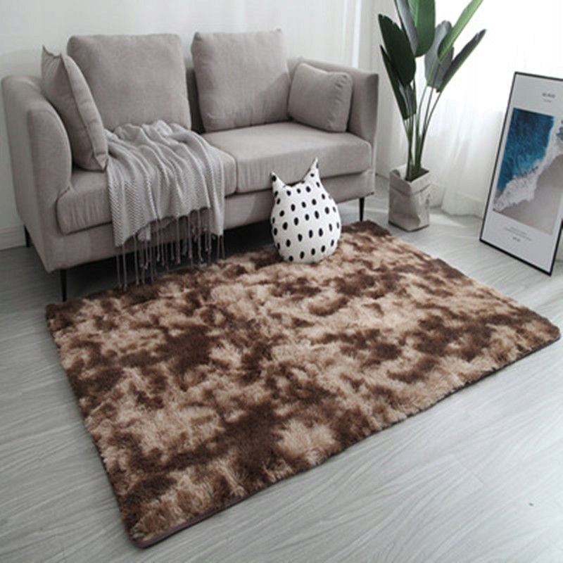 CARPET BROWN PLUSH SOFT RABBIT SHAGGY ITALIAN 150x100 cm XL THICK Brand Timetrade