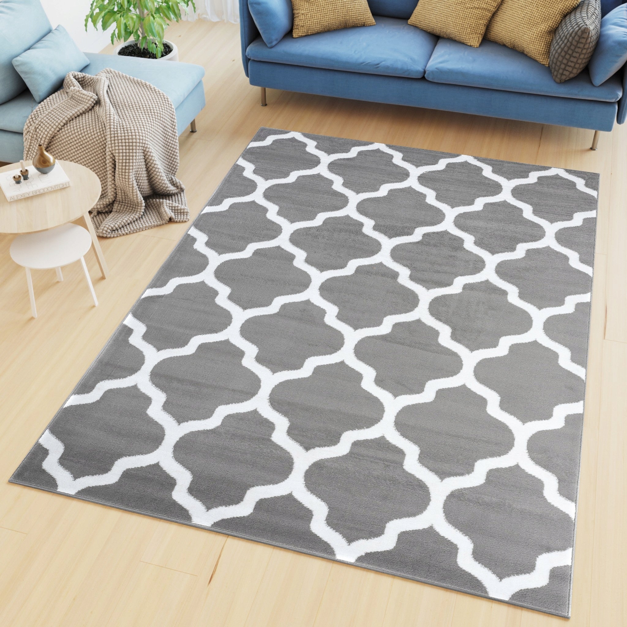 CARPET CANVAS 140x200 BCF MOROCCAN CLOVER x9 Manufacturer code K082B LUXURY GRAY