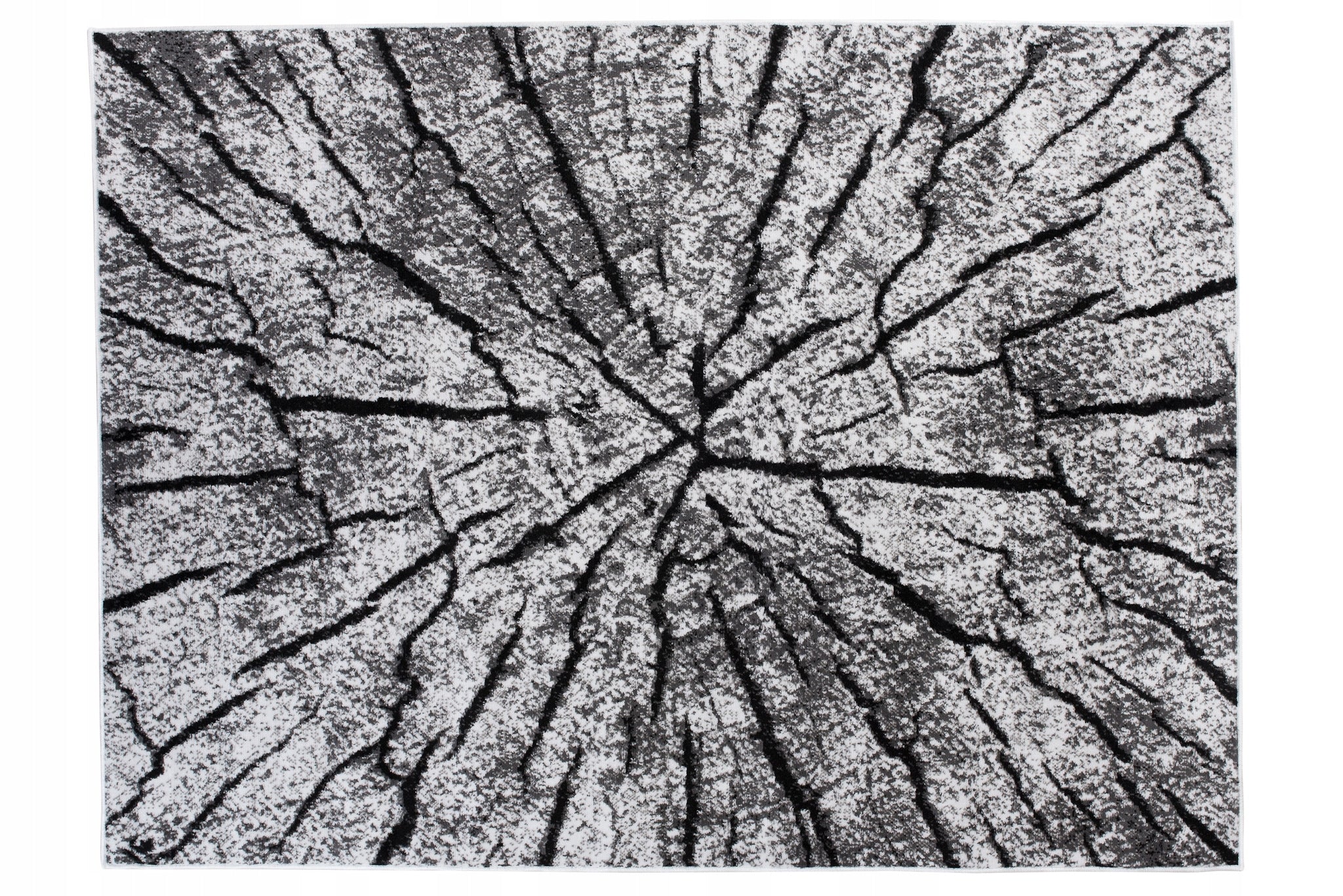 CARPET CANVAS 160x220 BCF TREE Trunk GRAY BLACK Manufacturer code Q710A LUXURY ESM WHITE