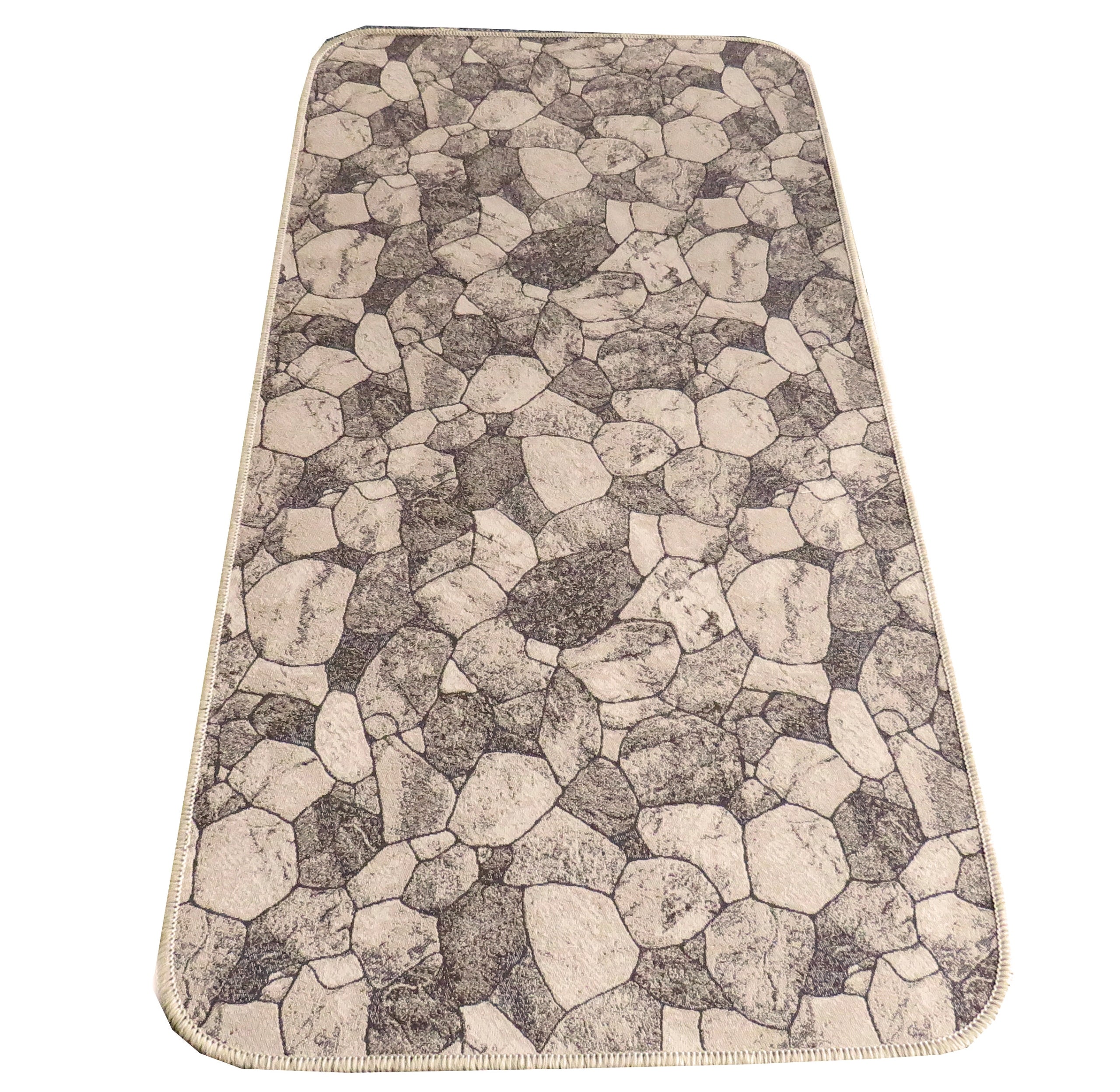 CARPET FOR KITCHEN AND BATHROOM WITH AN ANTI-SLIP PVC BASE 52x110 CM
