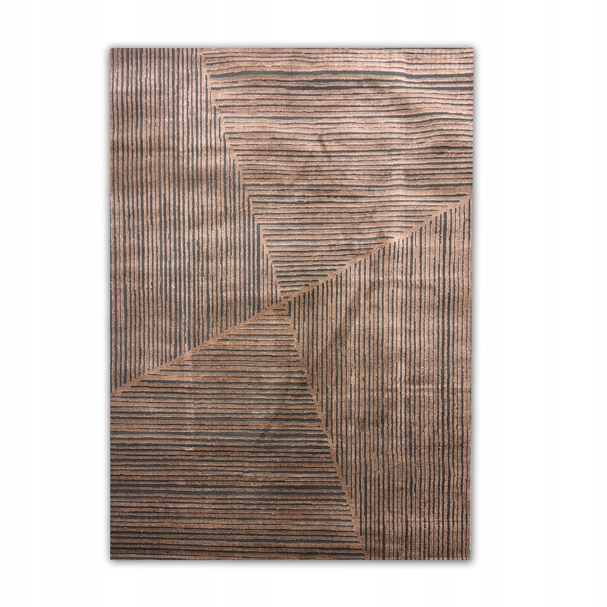 CARPET FOR LIVING ROOM 120x160 CM BROWN SOFT ELEGANT PATTERN TIMELESS