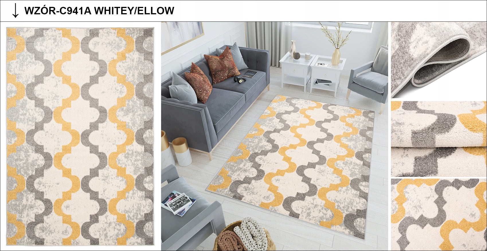 CARPET FRYZ 120x170 Trendy Colorful Modern patterns Material polypropylene