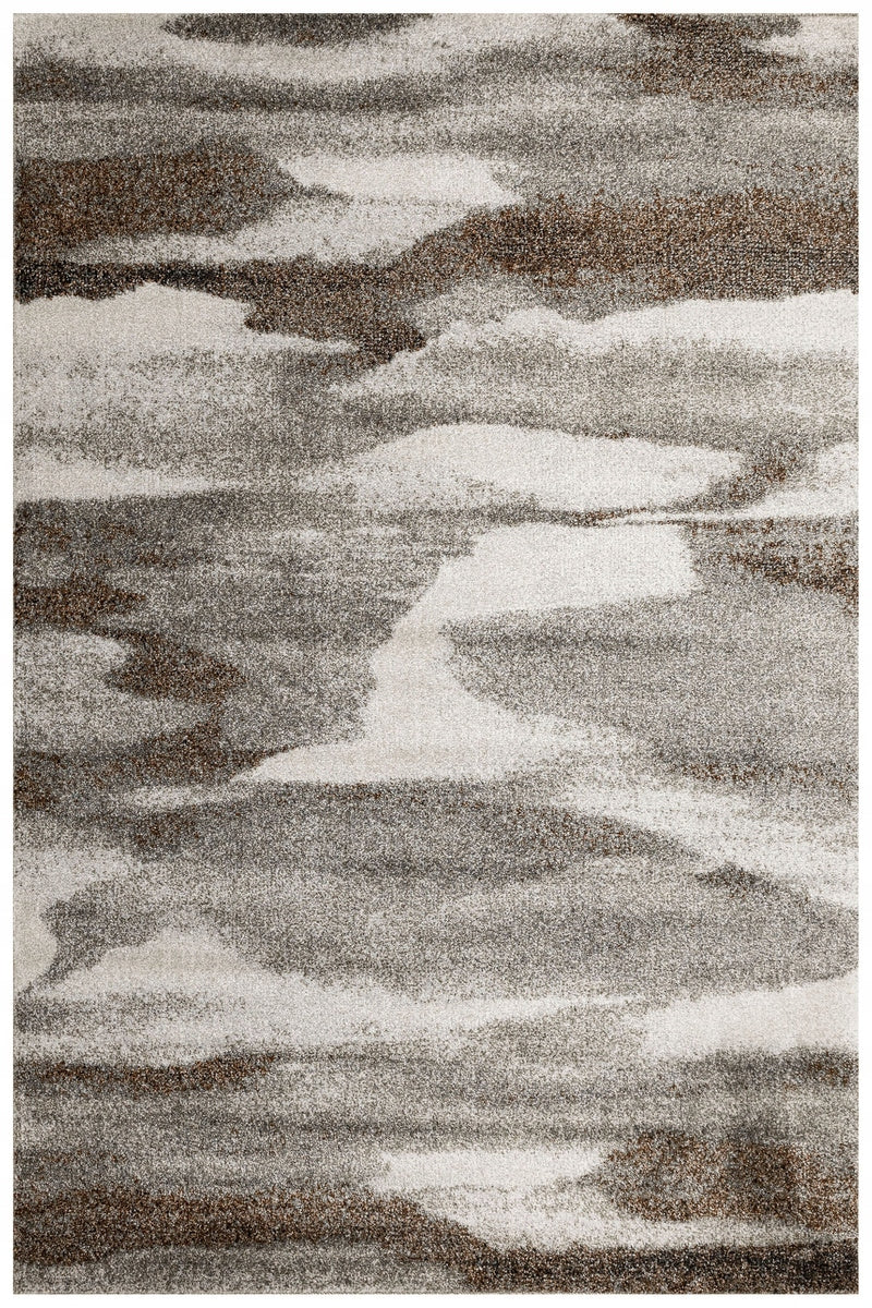 CARPET GREY BROWN MODERN PATTERN SOFT SHINY FOR LIVING ROOM PONTE 160x230 cm Brand Akcila