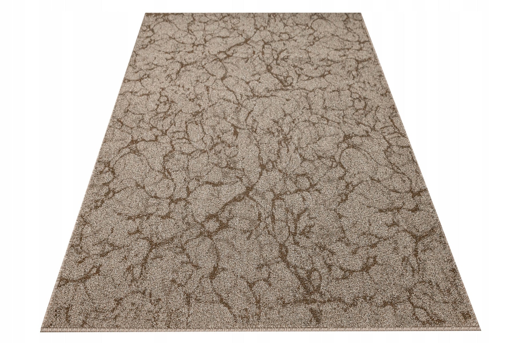 CARPET LOOP BROWN BEIGE LIKE MARBLE ON FELT FOR BEDROOM MARBLE 250x300 cm Thickness 6 mm