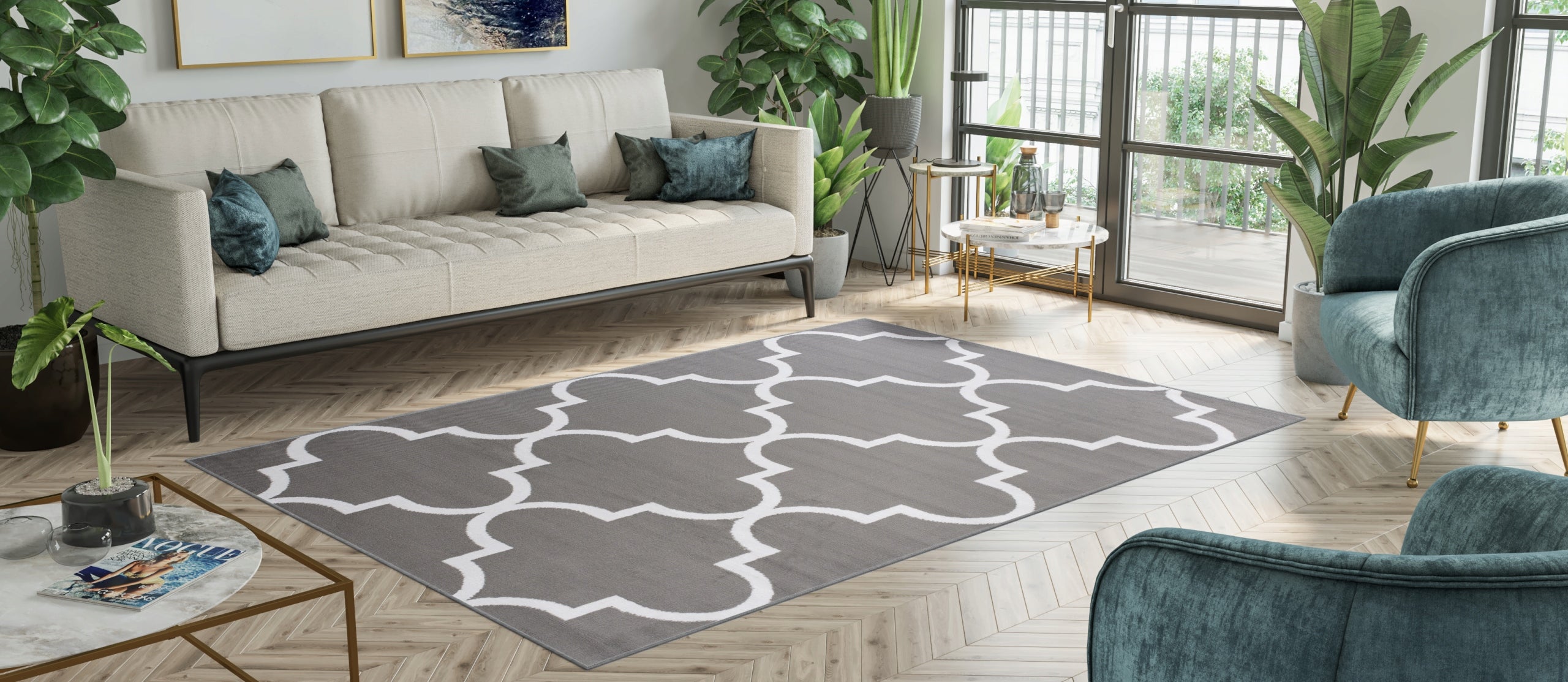 CARPET LUXURY 140x200 MODERN FASHIONABLE VARIOUS DESIGNS Thickness 8 mm