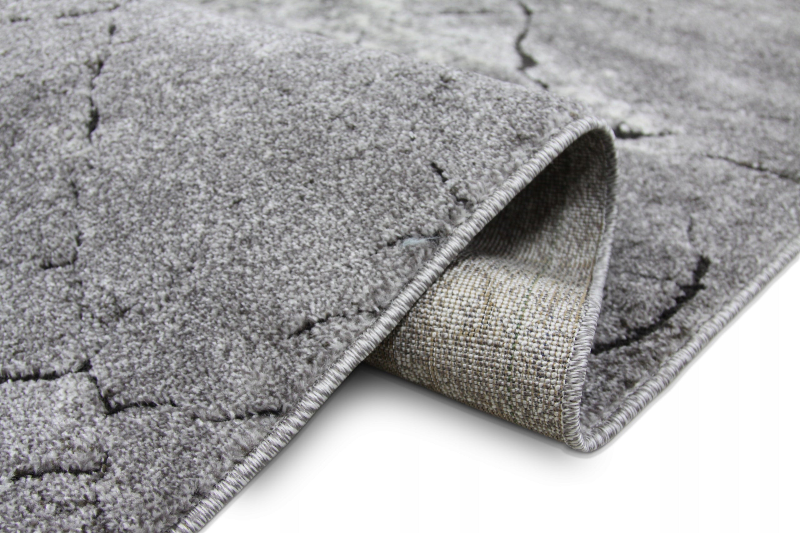 CARPET MIAMI 150X300 ASH FASHIONABLE PATTERN MODERN PRACTICAL SOFT STRONG Length 300 cm