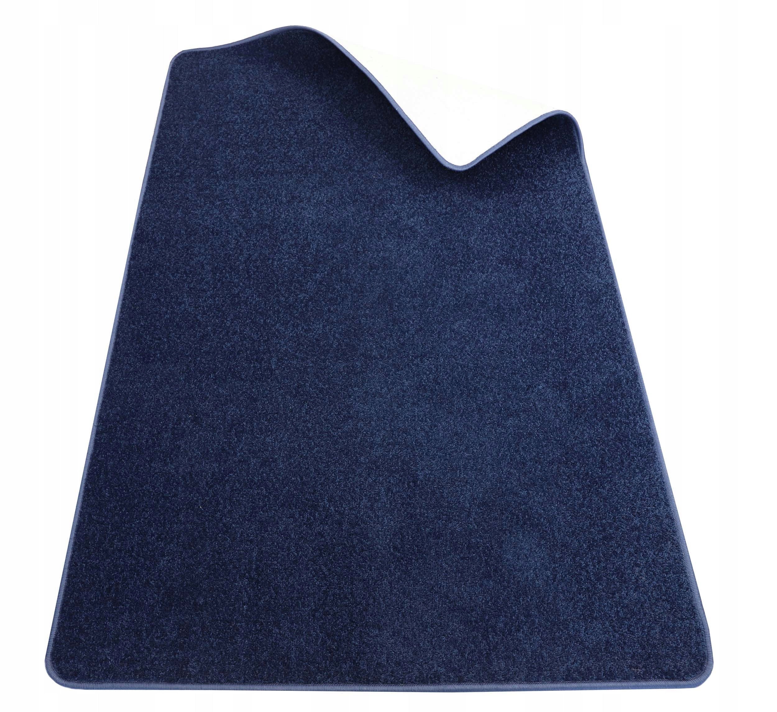 CARPET NAVY BLUE SINGLE COLOR CUSTOMIZED FOR LIVING ROOM DIAMOND 100x150cm Brand DYWANEO