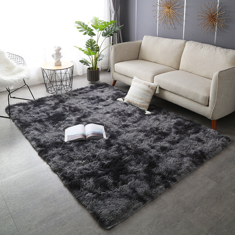 CARPET PLUSH DARK GREY SOFT SHAGGY THICK HAIRY 300x200CM FURRY Product width 200 cm