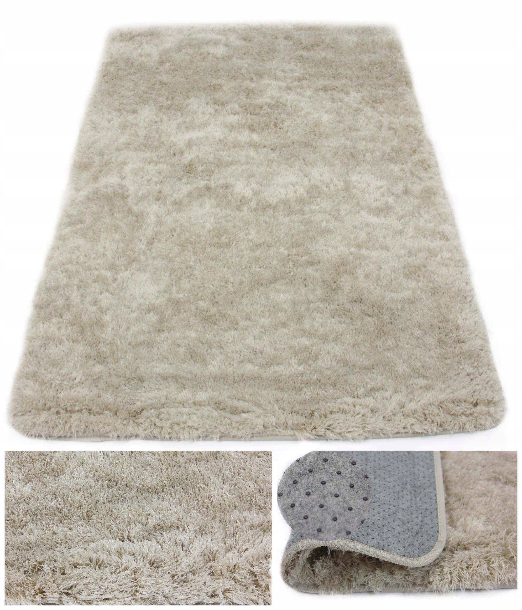 CARPET PLUSH SOFT FLUFFY BEIGE SOFTI PLUSH 60x180cm