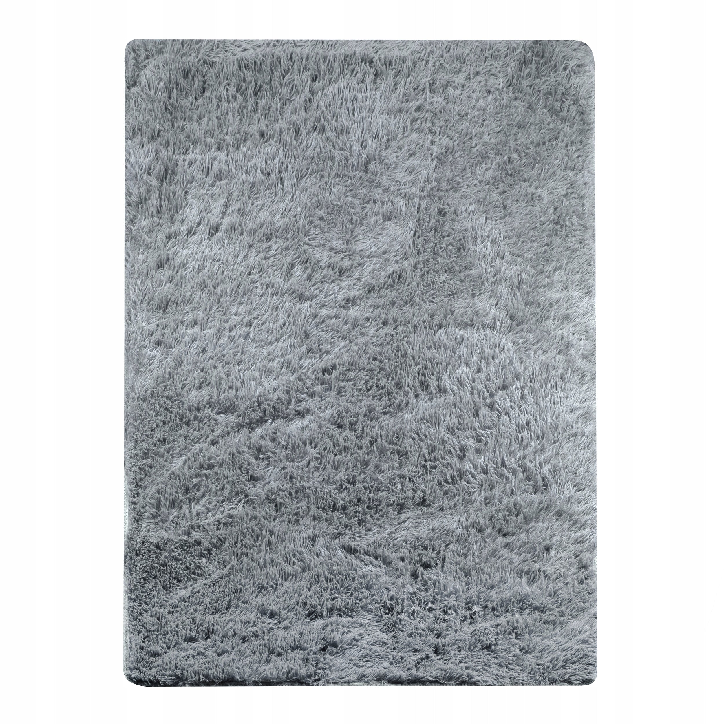 CARPET SHAGGY 200X300 CM GREY FLUFFY SOFT PLUSH RABBIT FOR LIVING ROOM