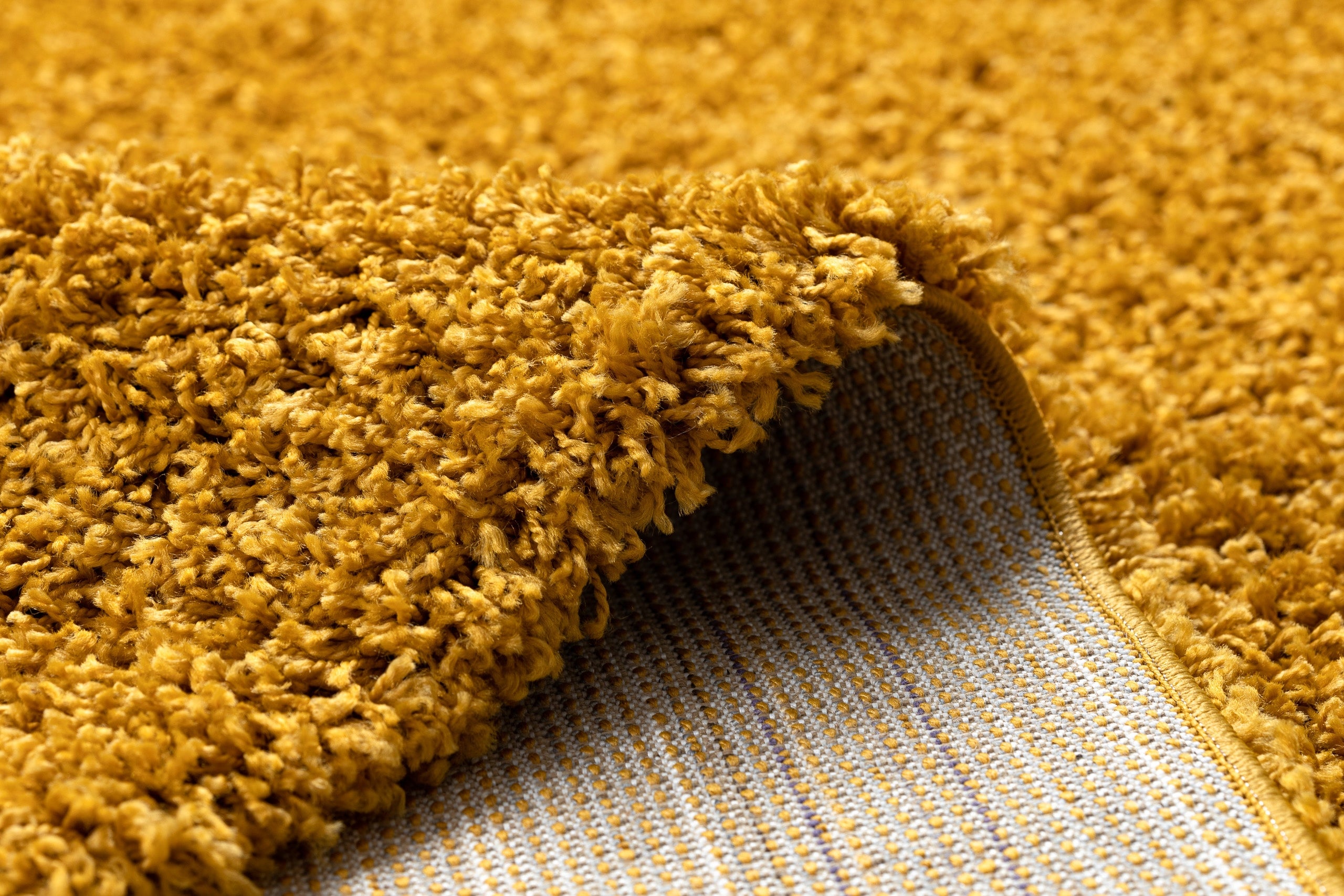 CARPET SOFFI shaggy 120x170 cm thick GOLD # AF090 Length 170 cm