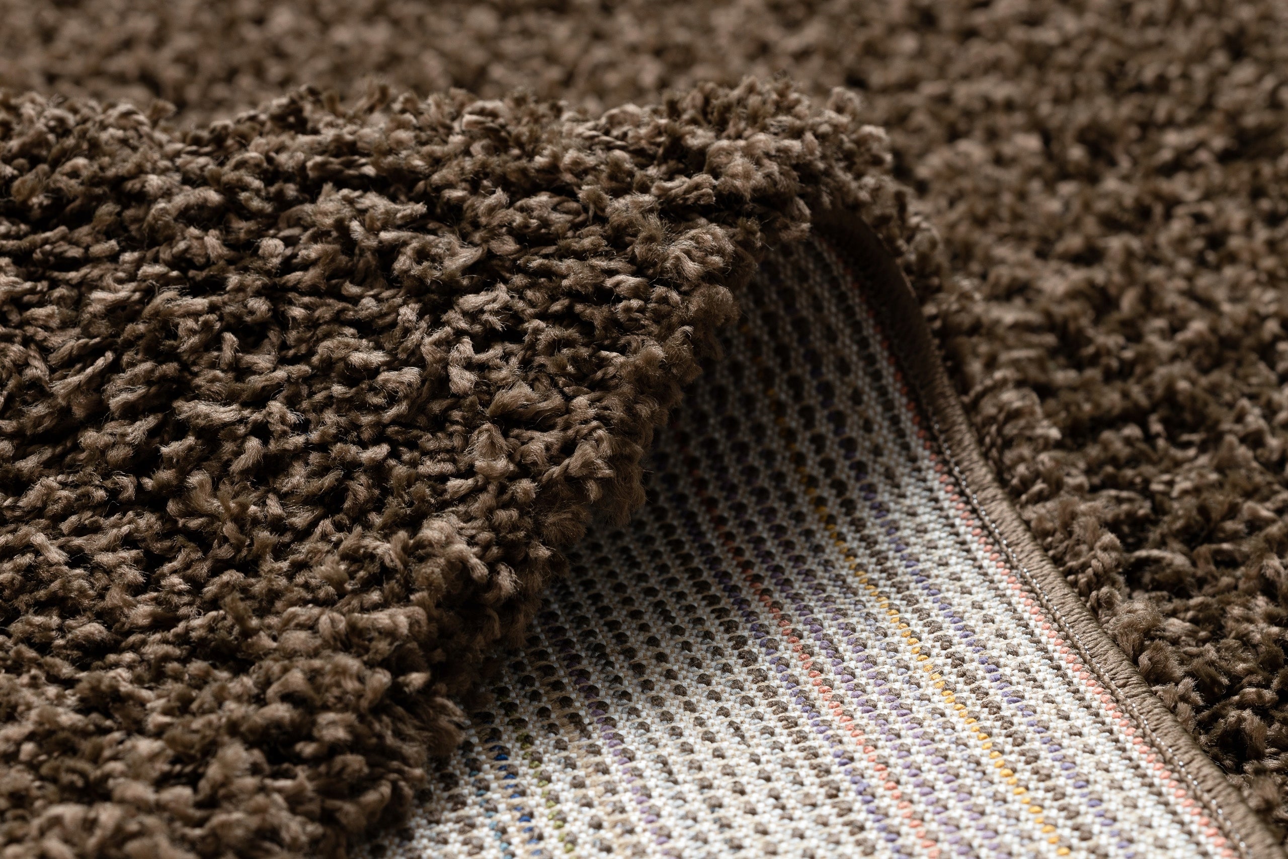 CARPET SOFFI shaggy 180x270 cm thick BROWN # AF057 Material polypropylene