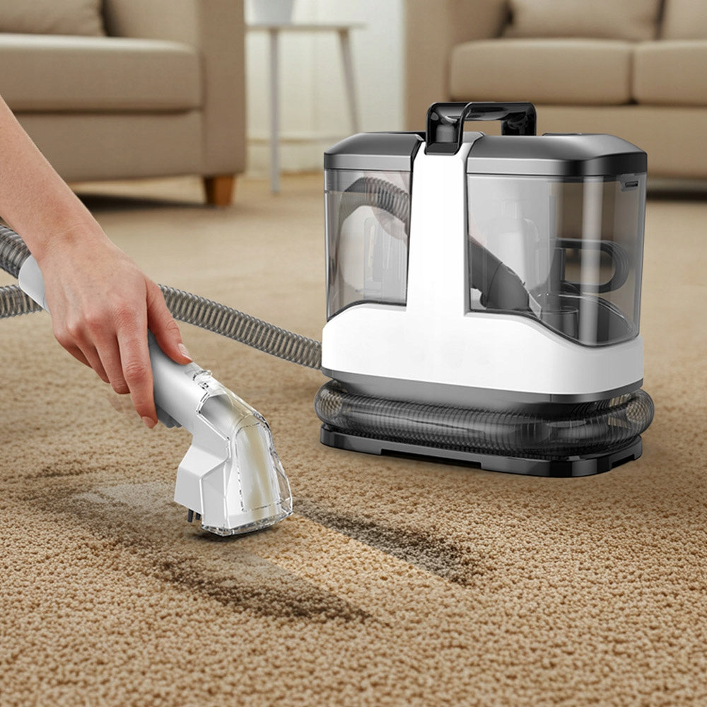 CARPET UPHOLSTERY WASHING VACUUM CLEANER 450W 2 TANKS 12KPA WHITE Packaging status original